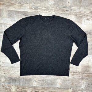 Smartwool Merino Wool Blend Mens Size XL? Sweater Dark Gray Tight Knit